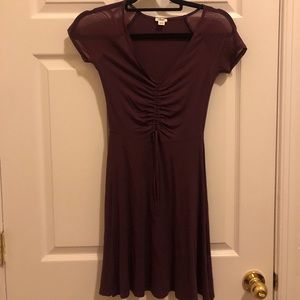 Deep purple mini dress